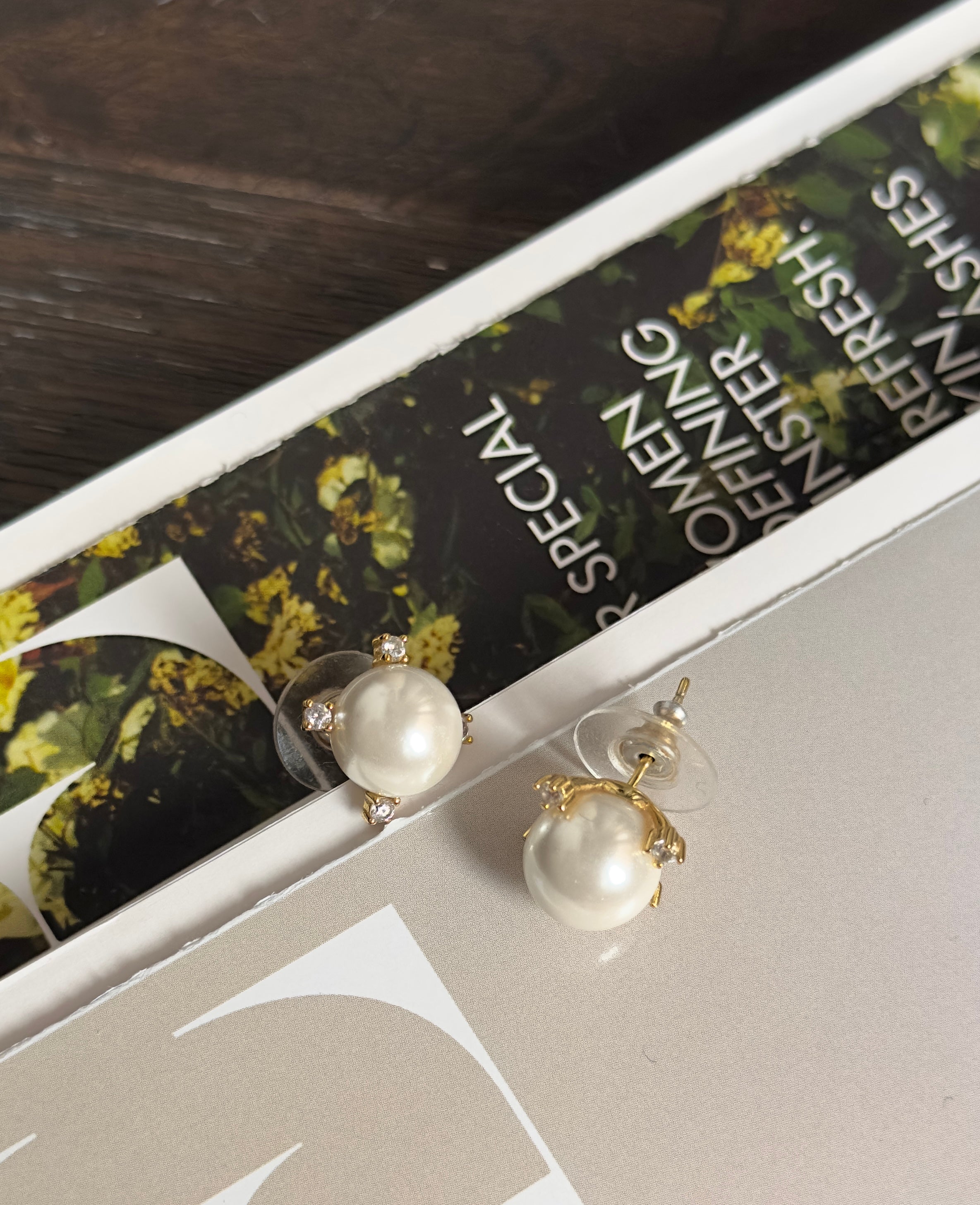 Pearl earrings